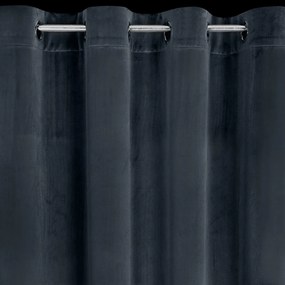 ZATEMŇOVACÍ ZÁVES NA KRÚŽKOCH ANTARA 140X270 CM GRAFITOVÁ