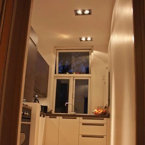 Sada 6 zapustených bodových svetiel oceľ AR111 nastaviteľné 2-svetlá - Oneon