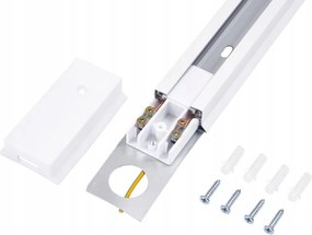 LED koľajnica 2m + 4x GU10 bodové žiarovky - sada