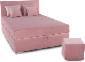 Čalúnená posteľ DARA 200x120, ružová (AN 5965)