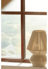 Stolová lampa v prírodnej farbe s textilným tienidlom (výška 34 cm) Razzo – Markslöjd