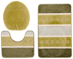 Sada kúpeľňových koberčekov MULTI C5016 zelený, grécky