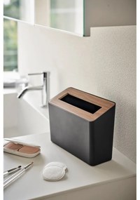 Čierny stolový kôš na odpadky Yamazaki Rin, 2,3 l