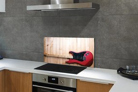 Sklenený obklad do kuchyne Elektrická gitara 140x70 cm