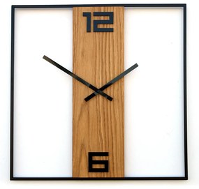 Nástěnné hodiny Arabic Ramka 50 cm hnědé/černé