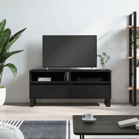 TV skrinka čierna 100x34,5x44,5 cm spracované drevo 831245