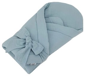 Zavinovačka mušelínová bez vystuženia Blue 75x75 cm