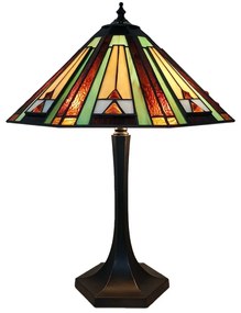 Stolová Tiffany vitrážová lampa Ø41*54