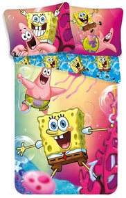 Bavlnené detské obliečky na jednolôžko 140x200 cm Sponge Bob - Jerry Fabrics