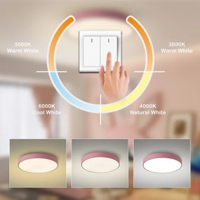 Brilagi - LED stropné svietidlo POOL LED/60W/230V 3000/4000/6000K 60 cm ružová