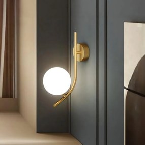 Toolight Toolight, nástenné svietidlo 1xE27, G104-1W, zlatá lesklá, OSW-09729