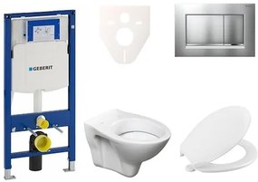 Cenovo zvýhodnený závesný WC set Geberit do ľahkých stien / predstenová montáž + WC S-Line S-line Pro 111.300.00.5NR7, 1 ks