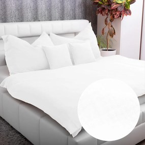 Biante Mušelínové posteľné obliečky Nature MSN-079 Snehovo biele Predĺžené 140x220 a 70x90 cm