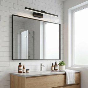 Toolight Toolight, LED nástenné svietidlo, 60cm, 9W, 4000K, 500lm, APP1867-1W, čierna matná, OSW-66023