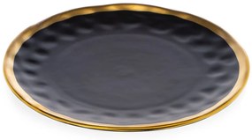 Keramická súprava tanierov Lissa Black Gold 2ks