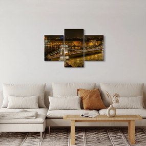 Obraz nočného mesta (90x60 cm)