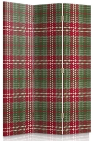 Gario Paraván V červenej a zelenej farbe Rozmery: 145 x 170 cm, Prevedenie: Otočný paraván 360°