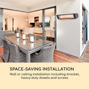 Blumfeldt Smartwave, infračervený ohrievač, 2400 W, WiFi, ovládanie cez aplikáciu, čierny