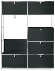 Kovový skriňový systém »CN3«, čierny