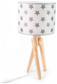 HELLUX Stolná detská lampa trojnožka TRIVET, 1xE27, 60W, hviezdy