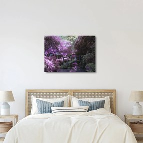 Sklenený obraz - Mystická záhrada (70x50 cm)