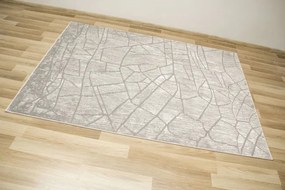 Koberec Opal F438A sivý / strieborný / krémový