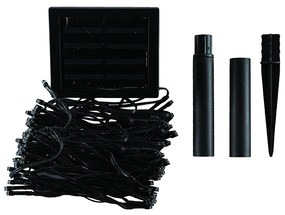 DECOLED Venkovní řetěz SOLAR 10 m, teple bílá, 100 diod