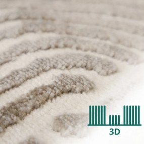 Angel Carpet, Kusový koberec Zafiro 19 Gold, 60x110, žltá, kancelária