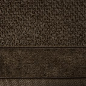 BAVLNENÝ UTERÁK FRIDA 70X140 CM TMAVOHNEDÁ