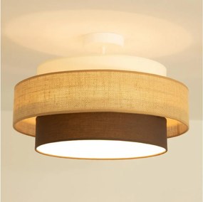 BRILAGI - Prisadený luster RESNA 1xE27/60W/230V pr. 40 cm béžová/čierna