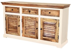 furniture-nabytek.cz - Rustikálna komoda z masívneho manga 160x90x45