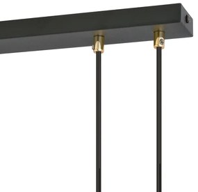 Luster na lanku GLAM 3xE14/10W/230V čierna