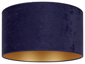 Duolla - Stropné svietidlo ROLLER 1xE27/15W/230V pr. 40 cm modrá/zlatá