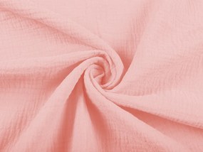 Biante Detské mušelínové posteľné obliečky do postieľky Nature MSN-004 Pastelovo ružové Do postieľky 90x120 a 40x60 cm