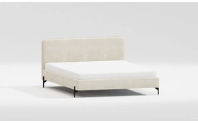 Béžová čalúnená dvojlôžková posteľ s roštom 180x200 cm Barker – Ropez