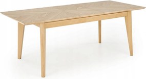 Rozkladací obdĺžnikový stôl do jedálne dub prírodný 160-240 cm Edmondo