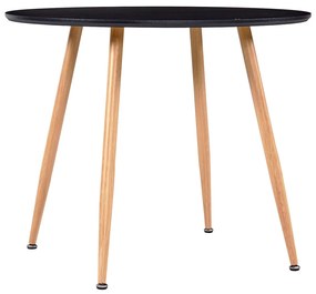 Jedálenský stôl, čierno dubový 90x73,5 cm, MDF