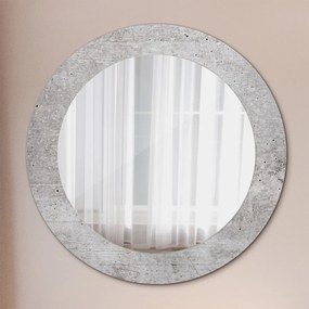 Okrúhle ozdobné zrkadlo na stenu Betón fi 60 cm