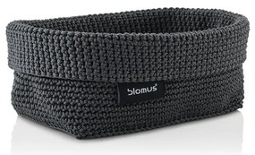 Tmavosivý úložný Košík Blomus Rope, 11,5 x 20 cm