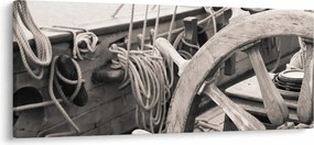Obraz - Kormidlo plachetnice (120x50 cm)