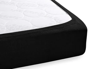 Froté napínacie prestieradlo na vysoký matrac FR-030 Čierne 90 x 220 - výška 30 cm