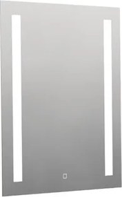 Hranaté zrkadlo 60x70 cm s LED osvetlením, topná fólia, senzor s nastaviteľnou teplotou 2700-6500K, IP44 ZIL6070TLEDS