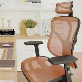 Ergonomické kreslo Diablo V-Basic, čierno-oranžové