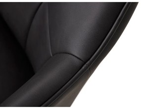 Tmavosivé čalúnené jedálenské kreslá v súprave s podrúčkami 2 ks Nolan Square – Unique Furniture