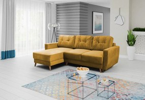 Rohová rozkladacia sedačka BJORN, 235x85x155, velluto 11