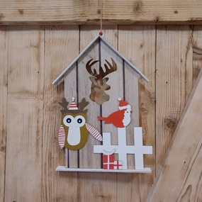 DECOLED Búdka s jeleňom, 40 cm