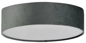 Searchlight 23298-2GY - Stropné svietidlo DRUM PLEAT 2xE27/15W/230V šedá