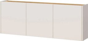 Krémová závesná skrinka v dekore duba 138x52x25 cm Libbiano – Germania