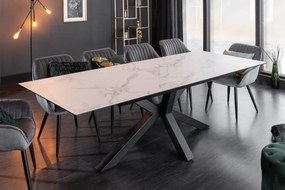 Jedálenský stôl Eternity 160-200cm mramorový vzhľad