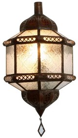 Marocká nástenná lampa Trombi biela